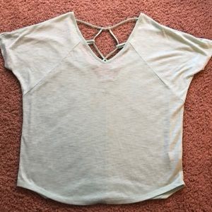 Aqua short sleeve top